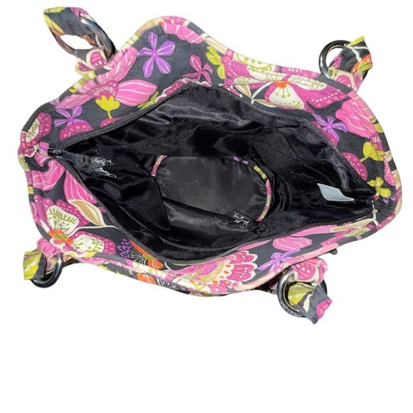 Vera Bradley retired pattern Purple Punch Shoulder Bucket bag. - Picture 3 of 8